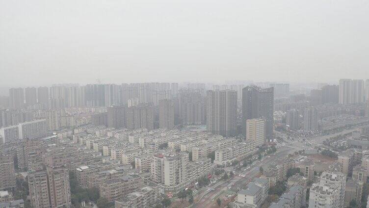 雾霾天气的城市