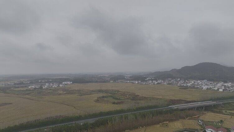 新建农村上空航拍