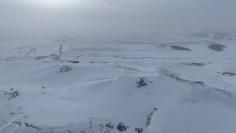 呼伦贝尔雪原风光