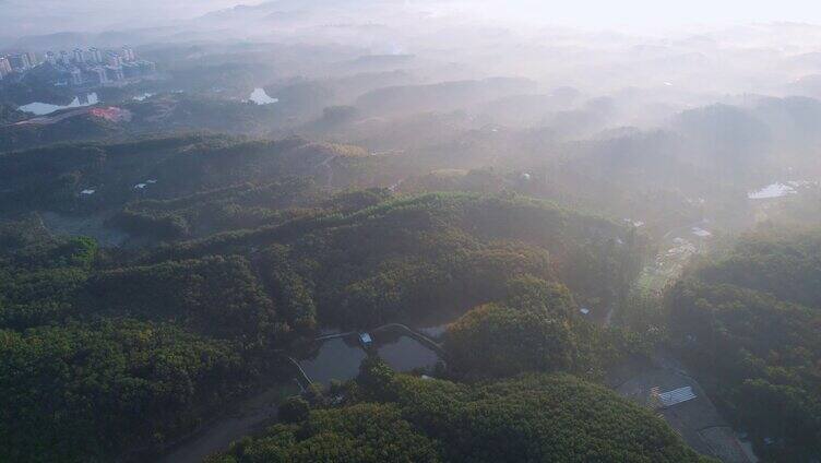 国家湿地公园 崇山峻岭全貌