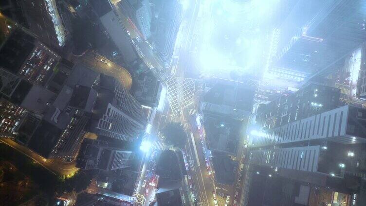 香港城市夜景4k-1