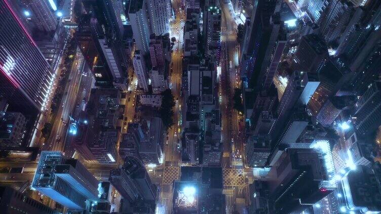 香港城市夜景4k-10