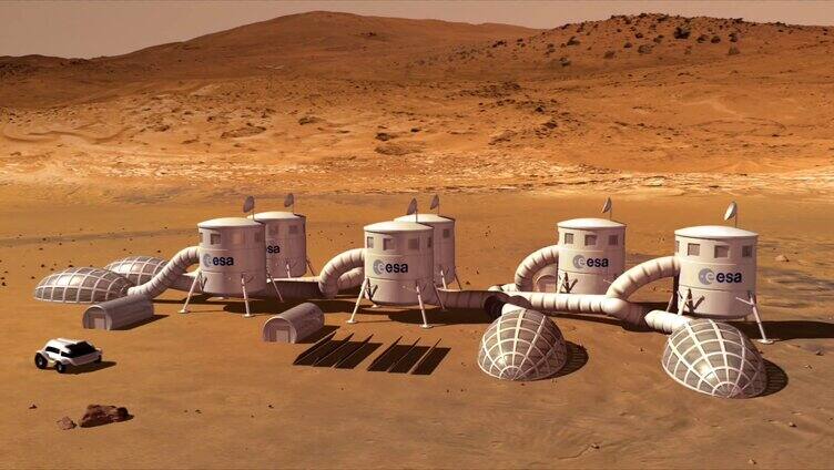 模型素材 火星基地 宇宙星系 