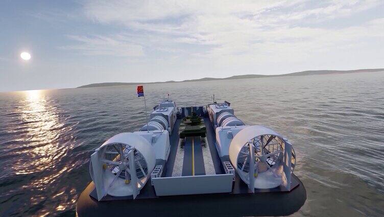 模型素材 海上油田蛟龙潜水艇 科技发展