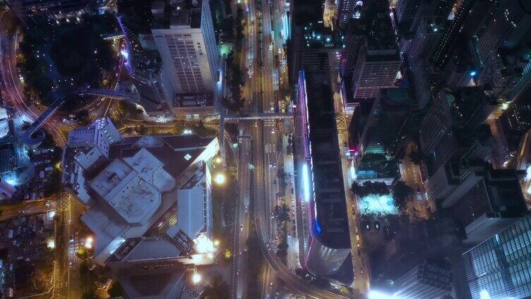 香港城市夜景4k-8