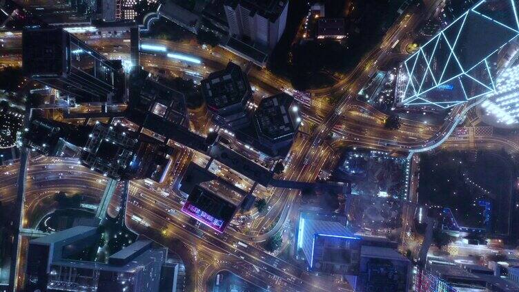香港城市夜景4k-2