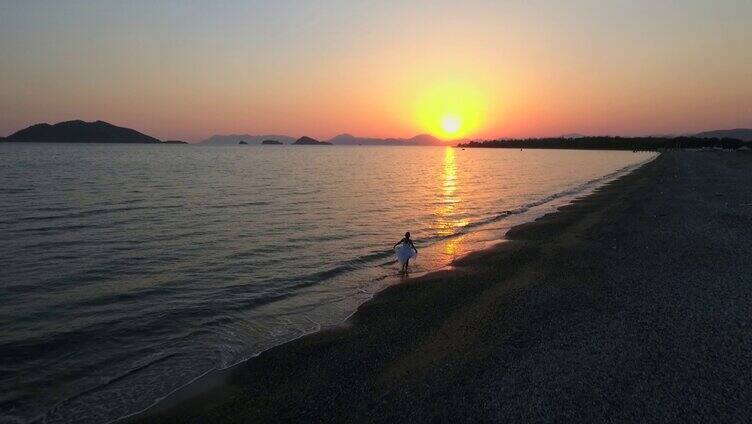 海边日落唯美美景夕阳无限好