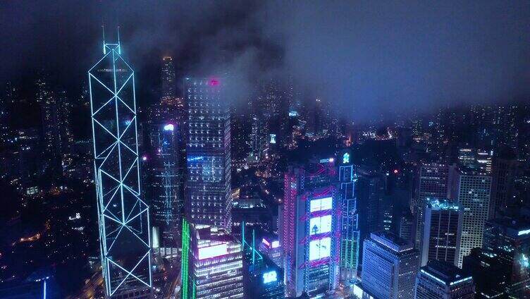 香港城市夜景4k-5