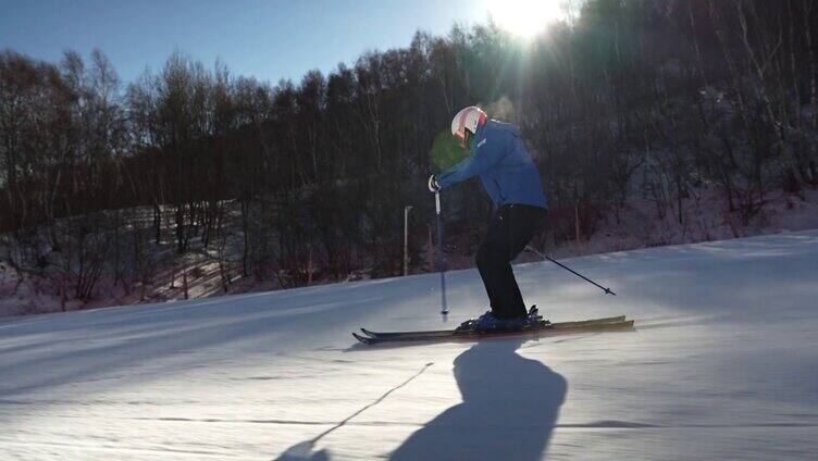 双板滑雪 滑雪下山 冬季运动