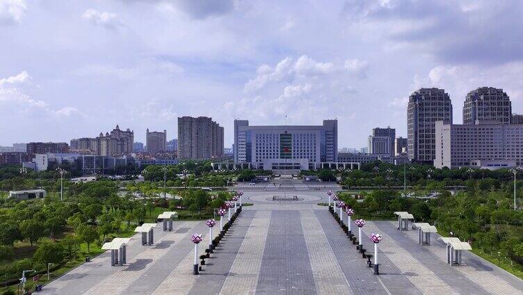 南昌县政府大楼航拍《组镜》