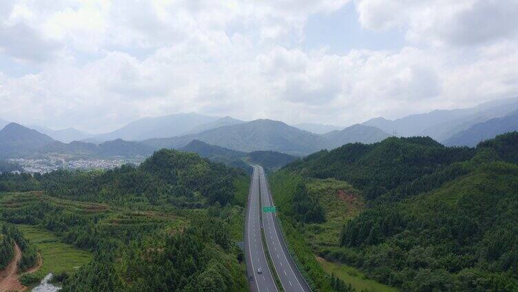 高速公路交通枢纽交通运输山区【组镜】