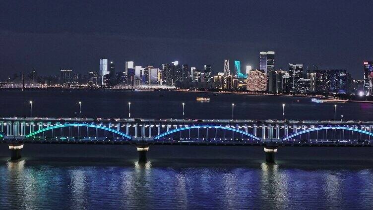 杭州复兴大桥夜景 (4)