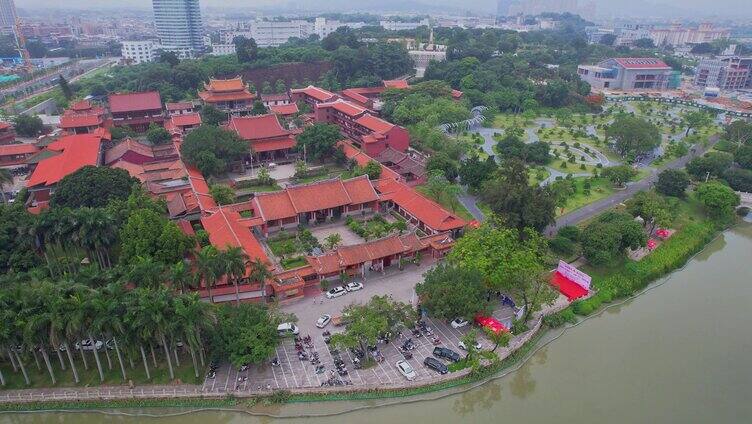 航拍漳州南山禅寺景观