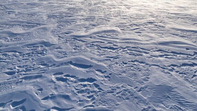 呼伦贝尔草原冬季风吹雪