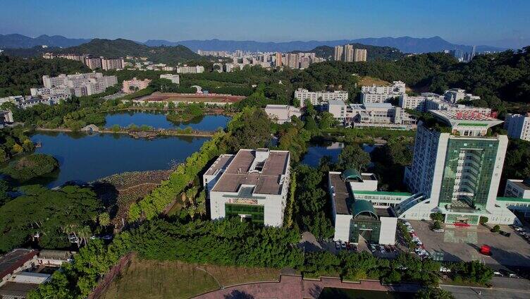 航拍福建农林大学景观