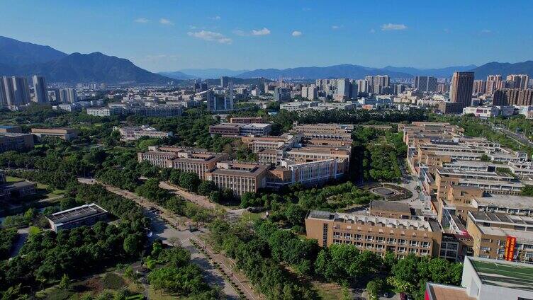 航拍福州大学旗山校区