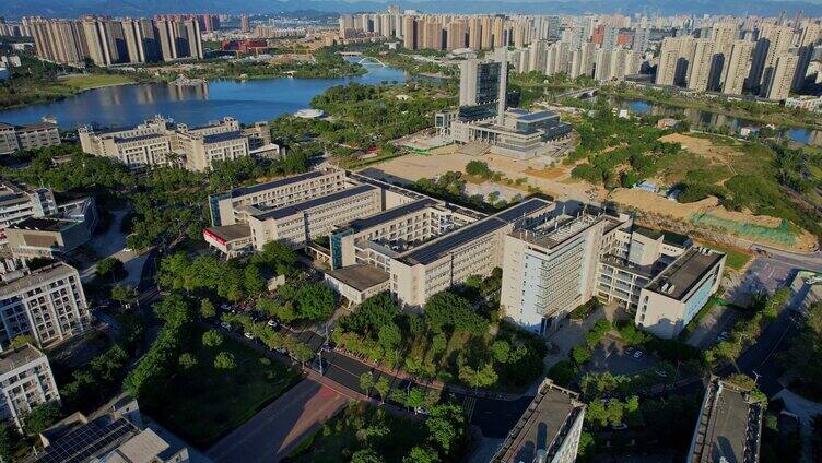 航拍福建理工大学景观