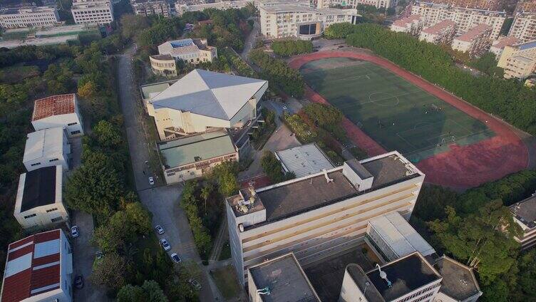 航拍福建莆田学院景观