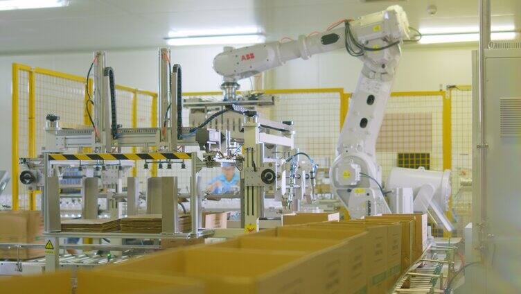 自动化工厂加工打包注射液医疗用品「组镜」