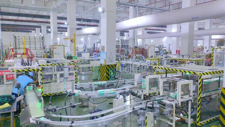 纸巾工厂厂房生产车间卫生纸流水线「组镜」