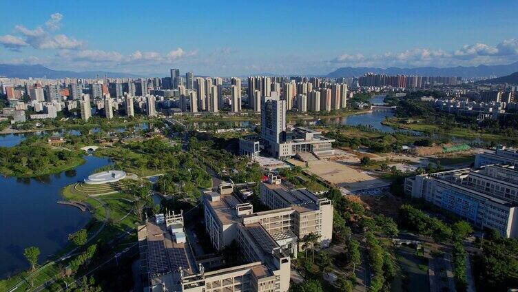 航拍福建理工大学景观