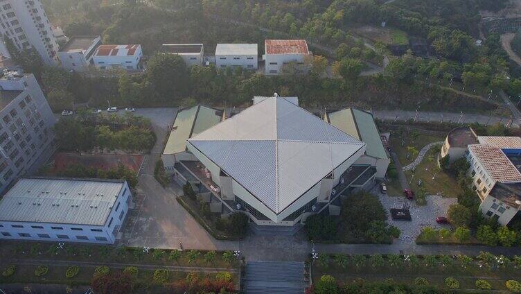 航拍福建莆田学院景观