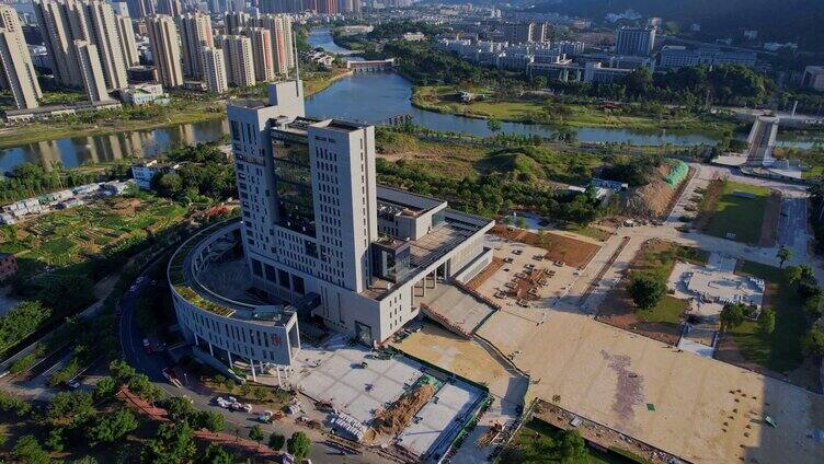 航拍福建理工大学景观