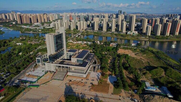 航拍福建理工大学景观