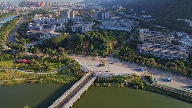 航拍福建理工大学景观