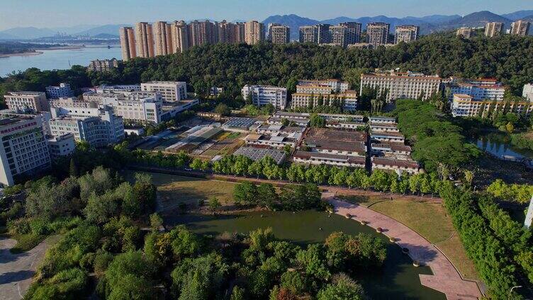 航拍福建农林大学景观