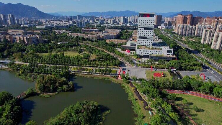 航拍福州大学旗山校区