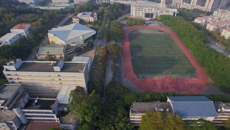 航拍福建莆田学院景观