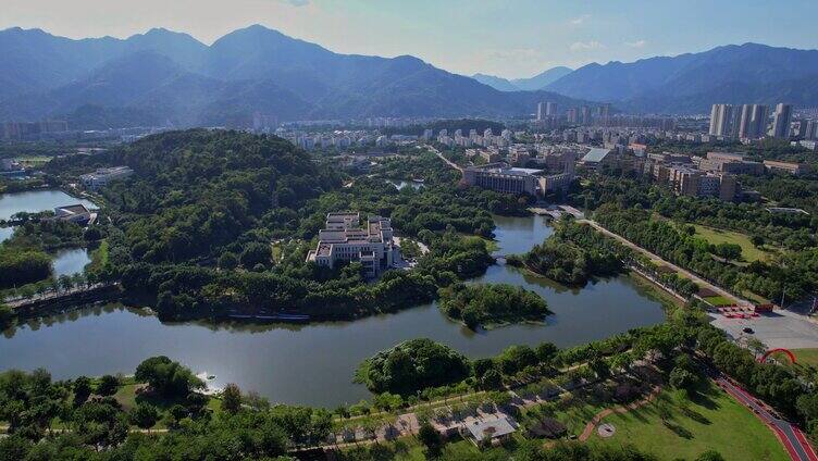 航拍福州大学旗山校区