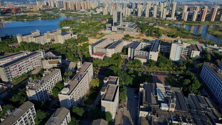 航拍福建理工大学景观