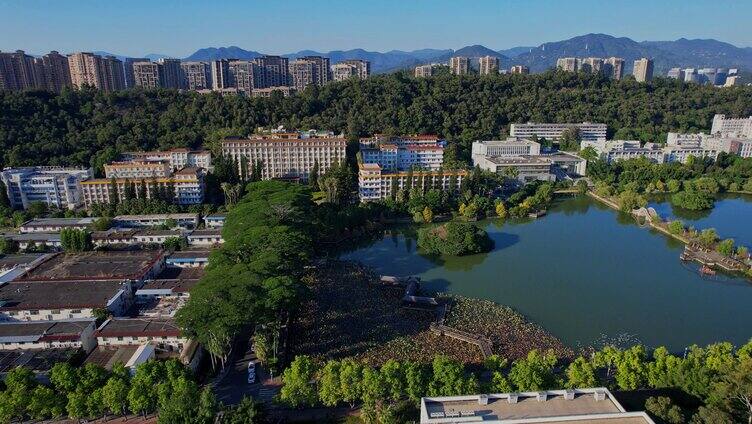 航拍福建农林大学景观