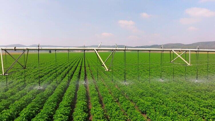 农田灌溉航拍