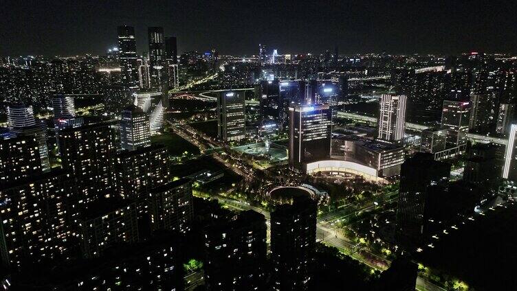 杭州物联网感知之轴公园夜景