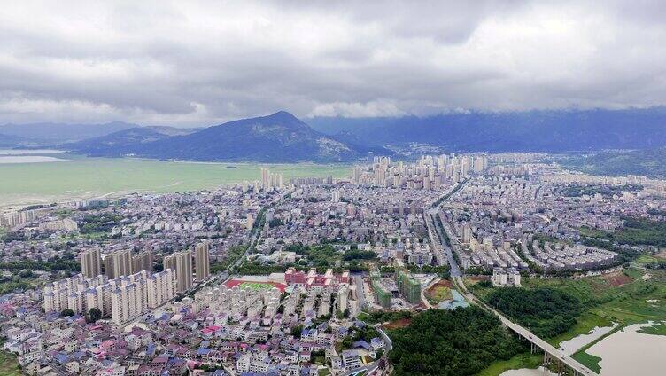 庐山市城市星子航拍集景