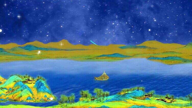 《千里江山图》 蓝天+粒子 10K超宽屏