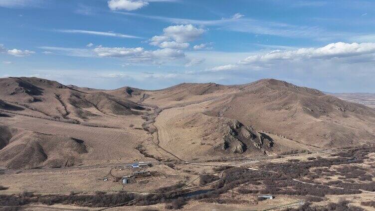 额尔古纳国家湿地公园早春风景