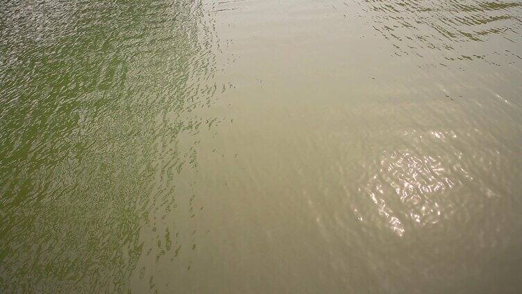 水波粼粼的湖面
