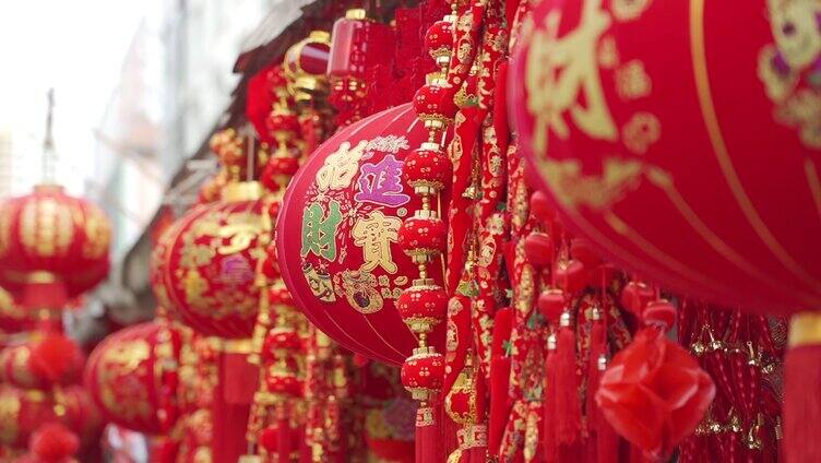 春节 中国结 灯笼