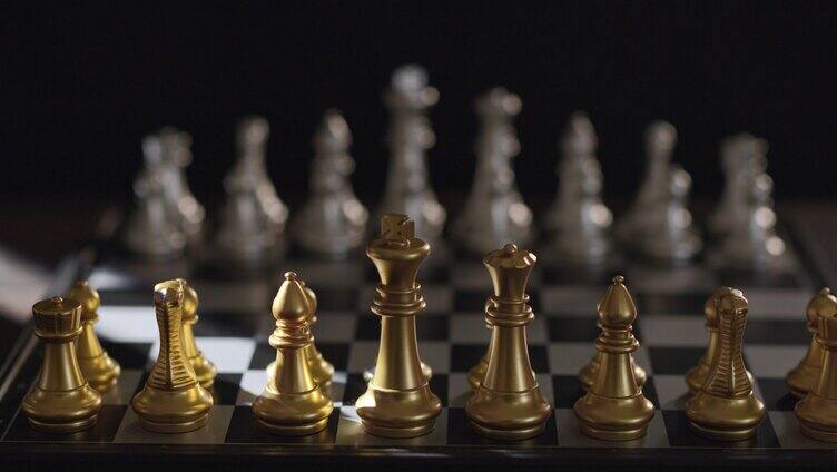 国际象棋 比拼 对弈 棋子「组镜」