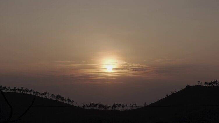 太阳下山 夕阳延时 