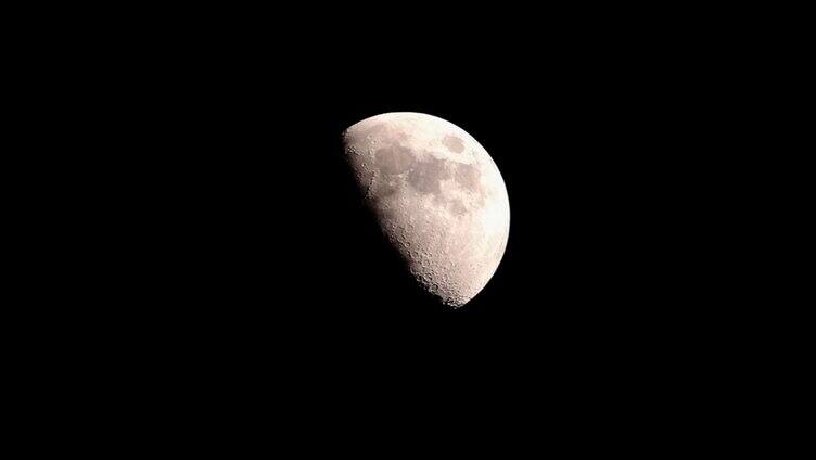 夜空月亮 残月 月缺