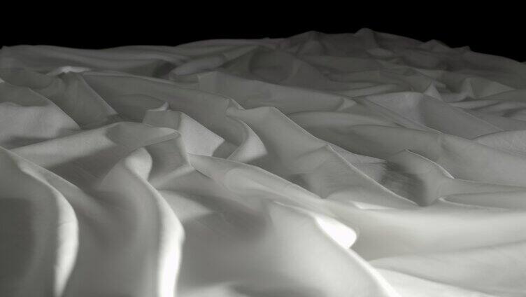 白色绸子 布料 真实 质感 丝绸