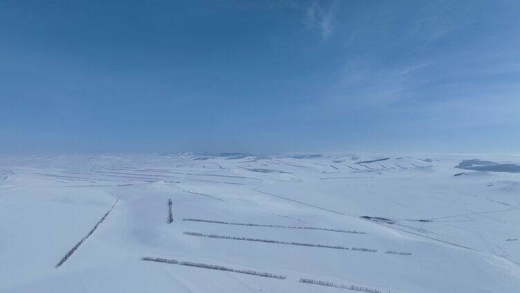 内蒙古垦区雪原风光
