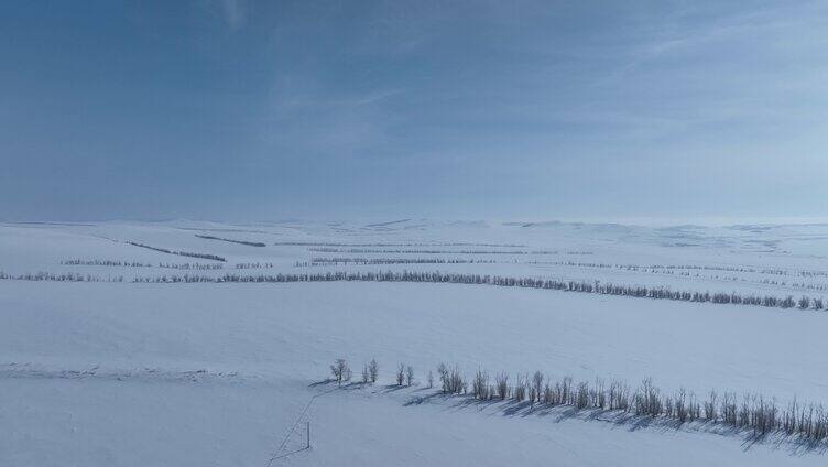 内蒙古垦区雪原风光