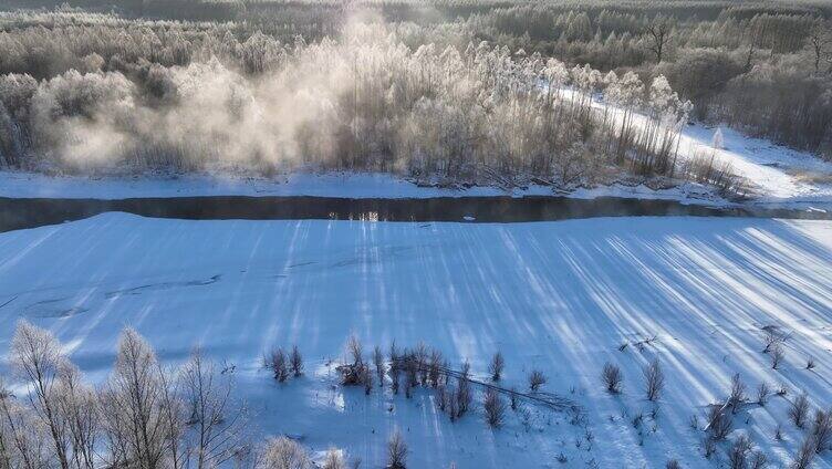 雪原冰河林海冻雾