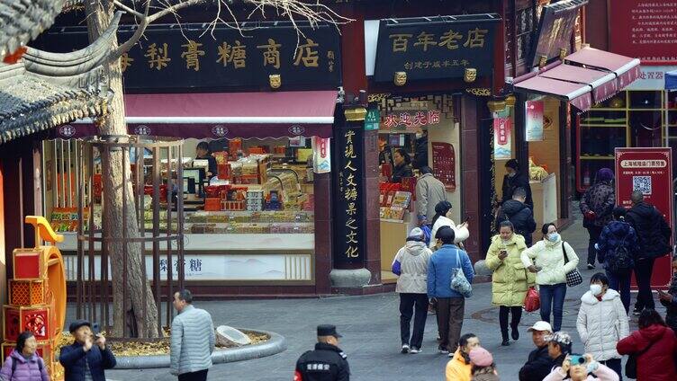 上海豫园商业街游客人流「组镜」